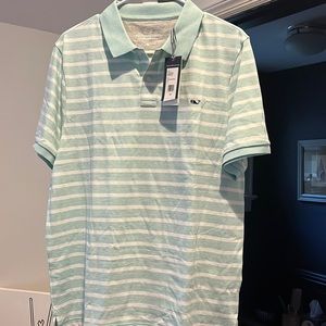 New with tags, Mens, szM, striped polo shirt